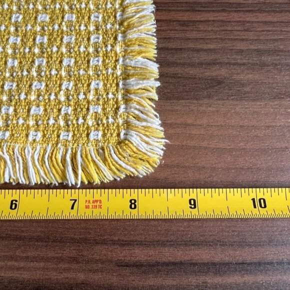 Set Of 6 Vintage Weavers Homespun 8-1/2 x 7 " Coaster Petite Napkin - Picture 7 of 8